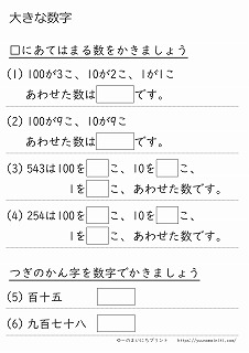 大きな数字100